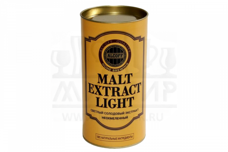 Неохмелённый экстракт ALCOFF "MALT EXTRACT LIGHT" светлый, 1.7 кг.
