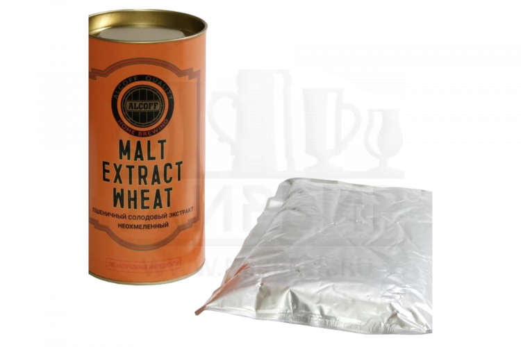 Неохмелённый экстракт ALCOFF "MALT EXTRACT WHEAT" пшеничный, 1.7 кг.
